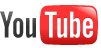 YouTube logo black and red text, white background.